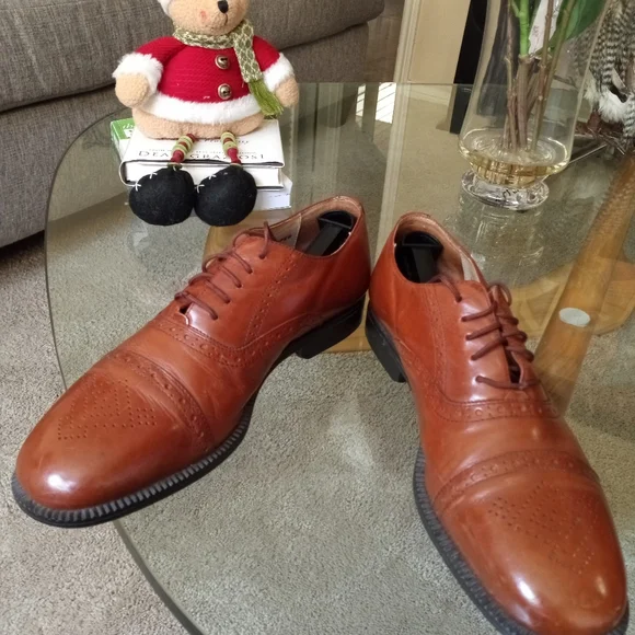Adolfo Chestnut Brown Leather Derby Shoes Adolfo | Shoes | Mens Adolfo Dress Shoes | Poshmark main image 3